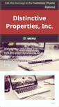 Mobile Screenshot of distinctiveproperties.biz