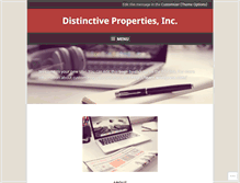 Tablet Screenshot of distinctiveproperties.biz